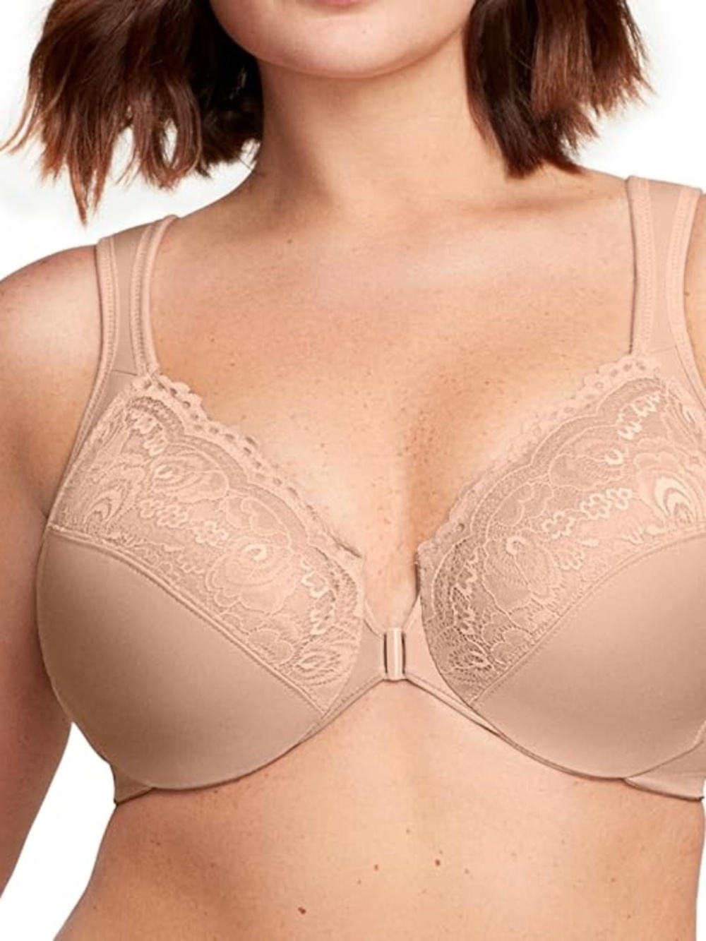 NWT 36G Glamorise Full Figure Plus Size Wonderwire Front-Closure Bra Underwire